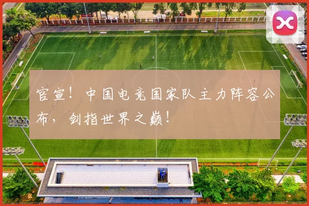 官宣！中国电竞国家队主力阵容公布，剑指世界之巅！