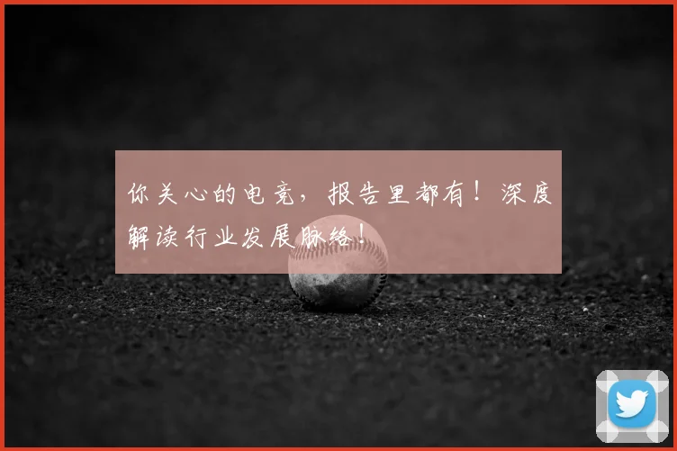 你关心的电竞，报告里都有！深度解读行业发展脉络！